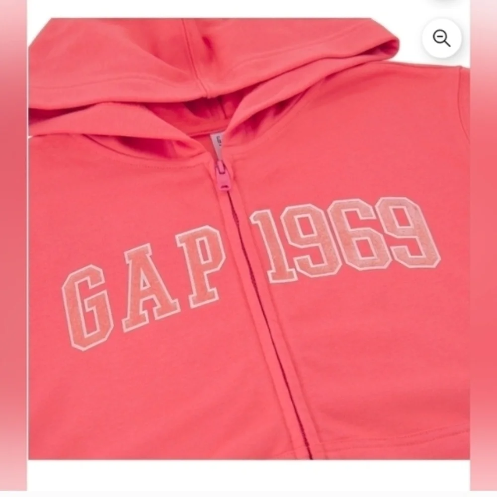 Gap Kids Full Zip French Terry Jacket Pink